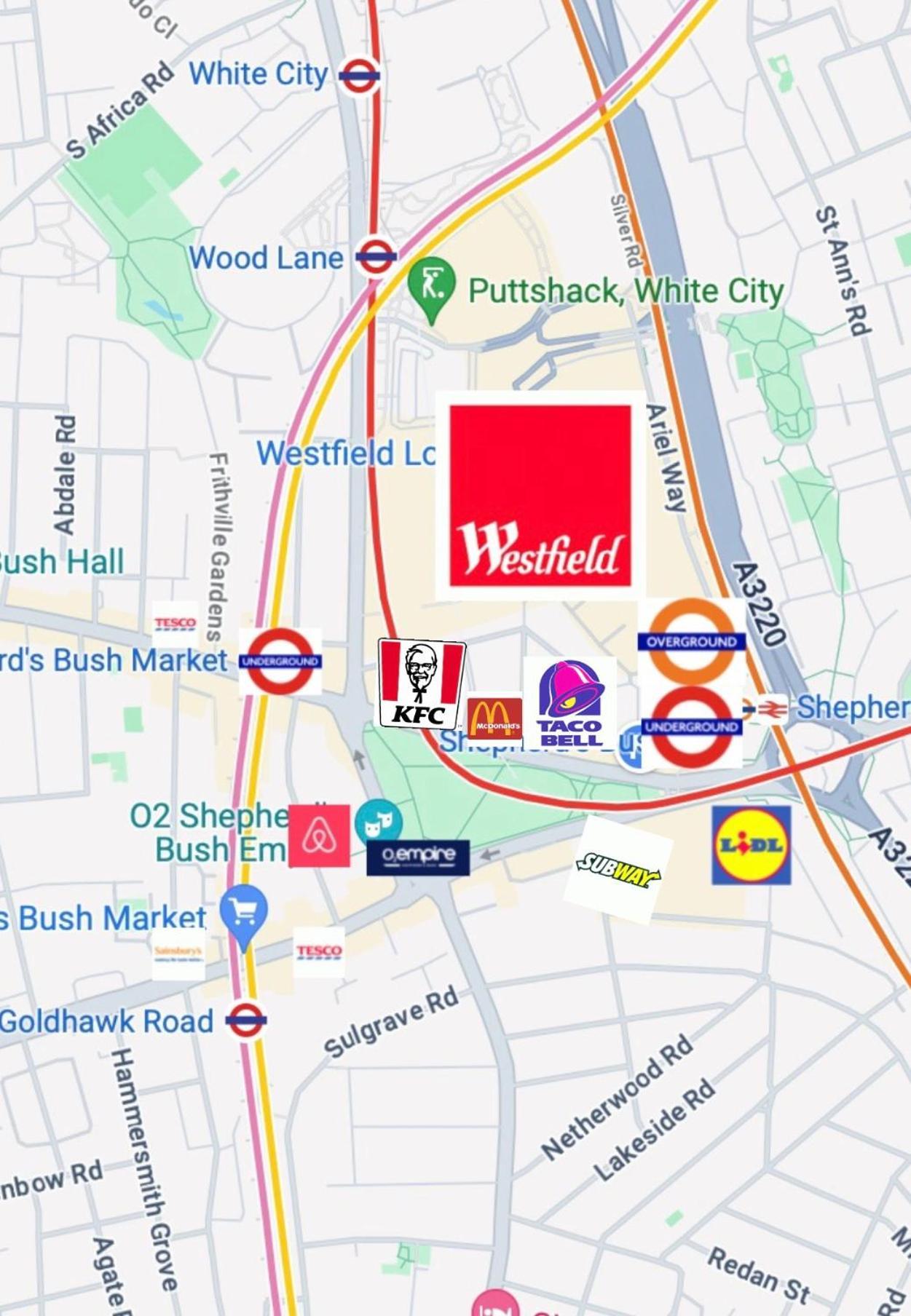 Westfield London Shepherds Bush Hotell Exteriör bild